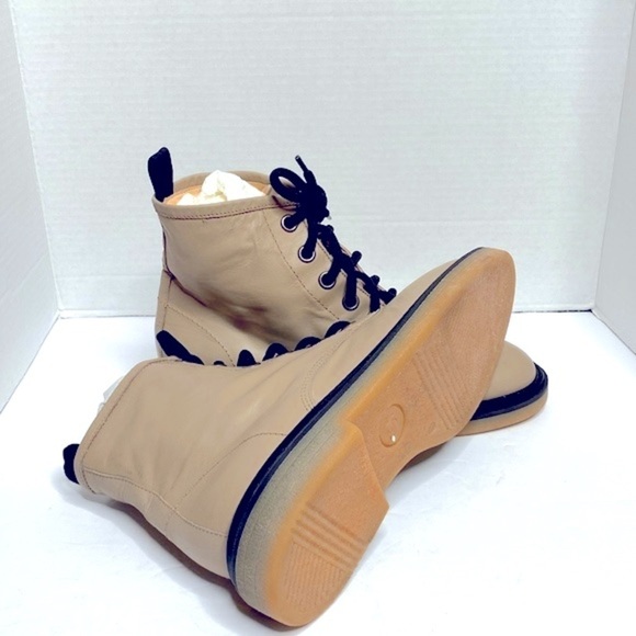 AGL Attilio Giusti Leombruni Moreen Leather Ankle Boots Stone Rosa Size 7.5 - Picture 6 of 8